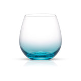 Stemless Colored Wine Glass Set