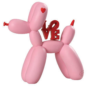 Love Balloon Dog Sculpture