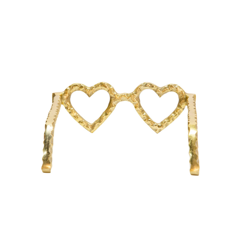 Vintage Heart Shaped Glasses - Tabletop Decor