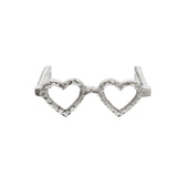 Vintage Heart Shaped Glasses - Tabletop Decor