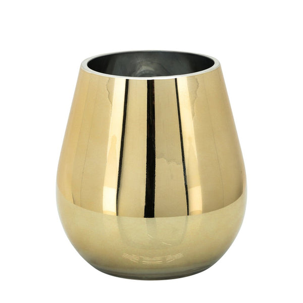 Glass Metallic Vase Gold