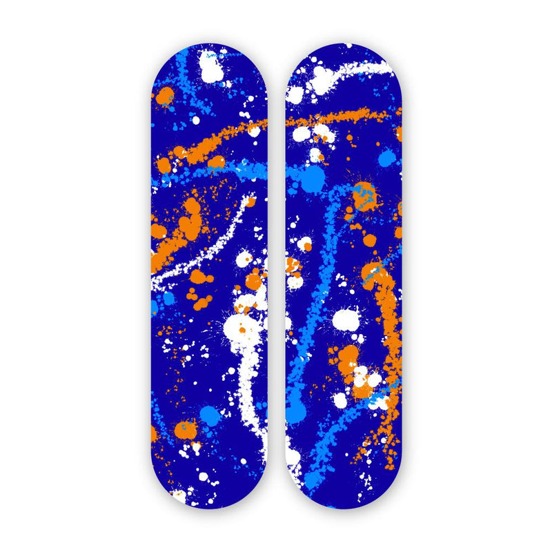 Paint Trails Pair - Acrylic Skate Wall Art