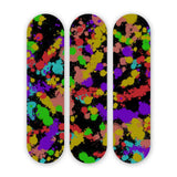 Blackened Rainbow 3-Set - Acrylic Skate Wall Art