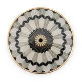 Round Gold Trim Coaster Set