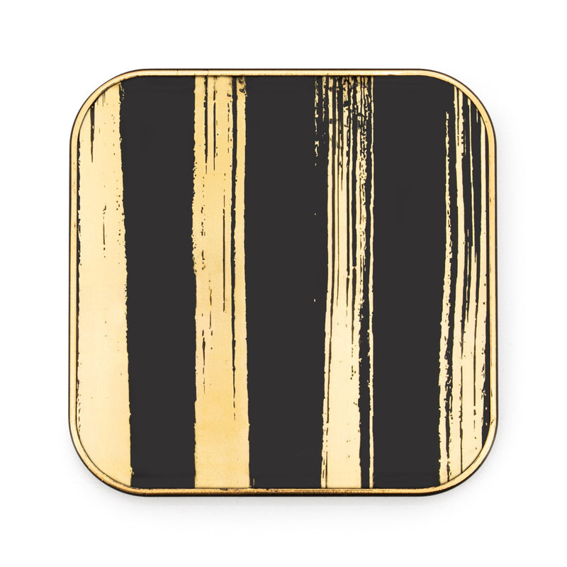 Gold Trim Coaster Set