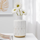 Gold Pattern Ceramic Bottle Vase