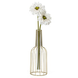 Gold Wire Bottle Flower Vase