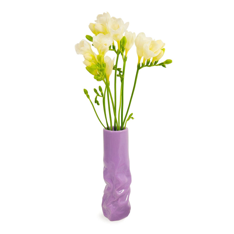 Crushed Tube Flower Vase