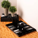 Medium Black Acrylic Backgammon set