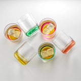 Colored Whiskey Glasses Set Of 6