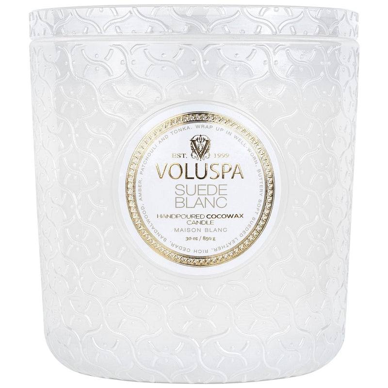 Suede Blanc 30 Oz Luxe Candle