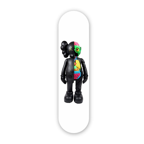 Kaws Inspired Black - Acrylic Skate Wall Art