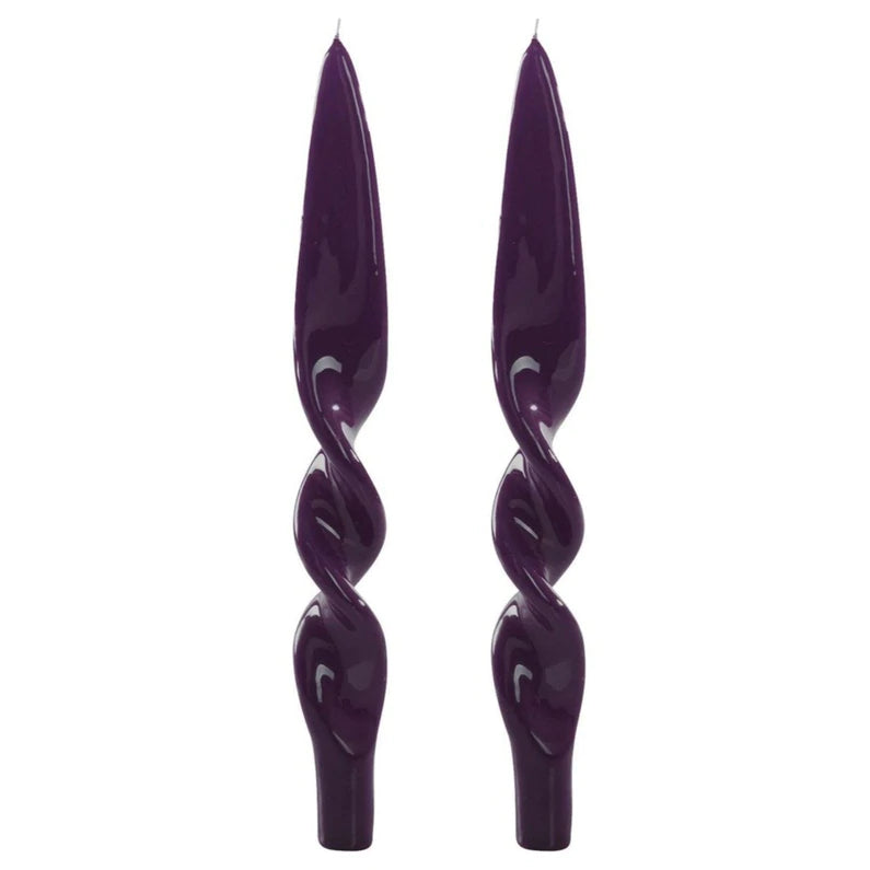 Twisted Taper Candles, Set Of 2