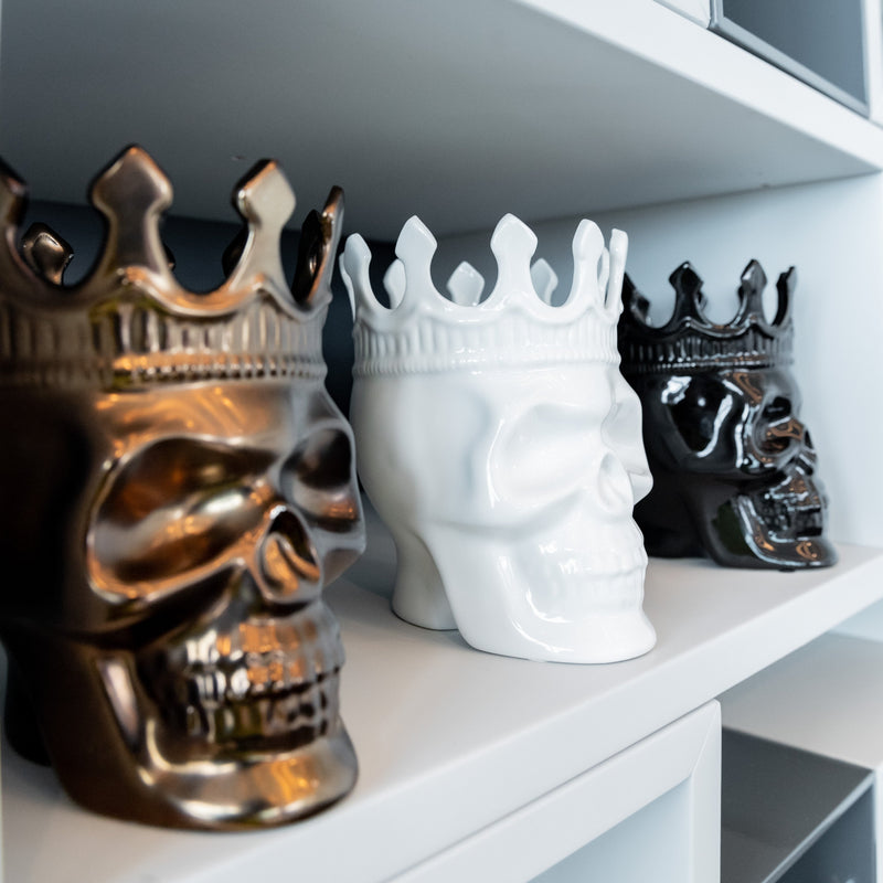 Gunmetal Alexandre Skull - Candle