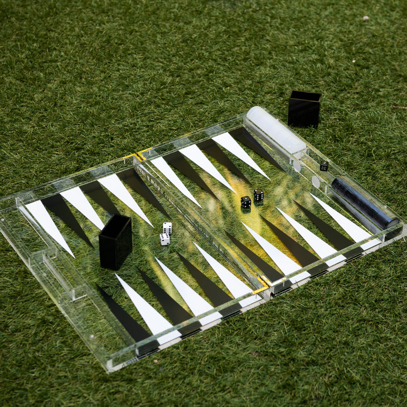 Acrylic Backgammon Set