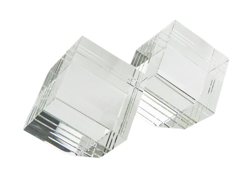 Crystal Angled Bookends
