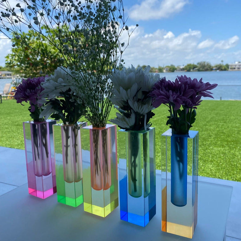 Rainbow Acrylic - Flower Vase