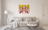 Sajena Love 4-Set - Acrylic Skate Wall Art