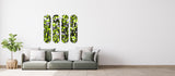 Vivid Graffiti 4-Set - Acrylic Skate Wall Art