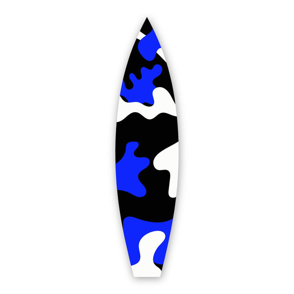 Blue Camo  - Surfboard Art