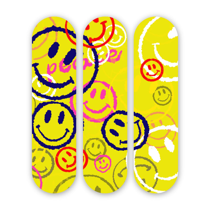 Smiley Party - Acrylic Skate Wall Art