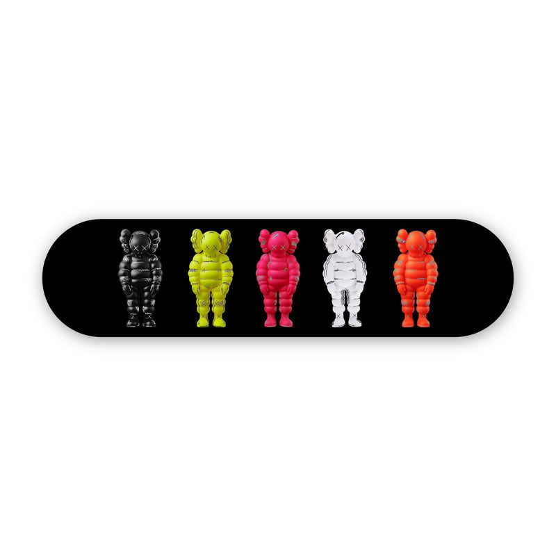 Wall Art of Kaws WPF Skateboard Design in Acrylic Glass - Artist Vibes