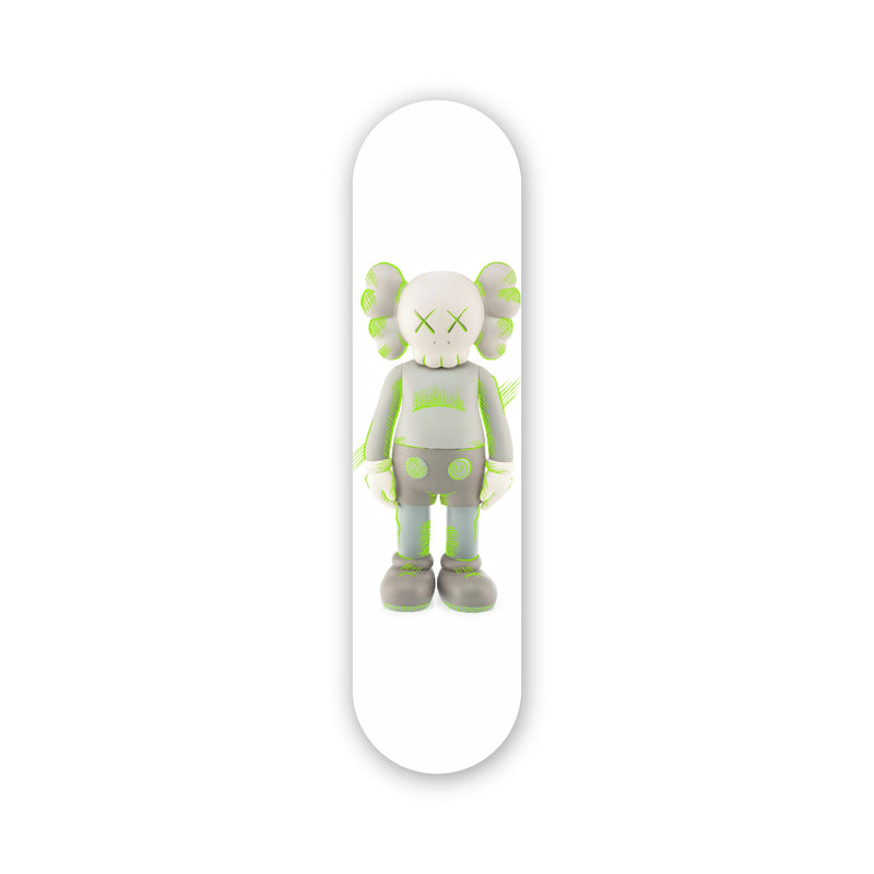 Kaws Inspired Grey - Acrylic Skate Wall Art